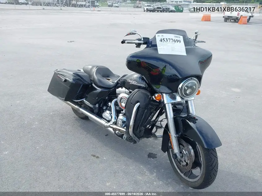 2011 Harley-Davidson Flhx VIN: 1HD1KB41XBB636217 Lot: 45377699