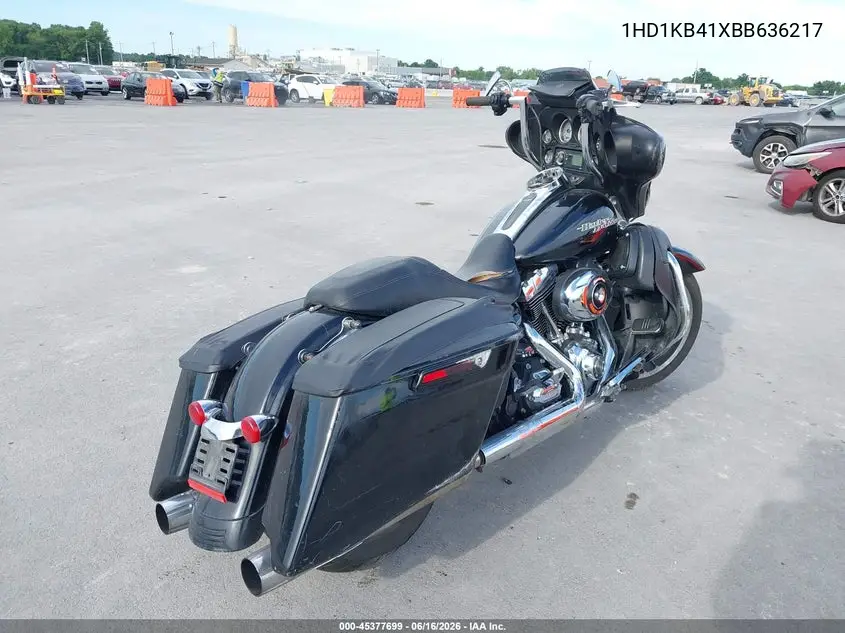 2011 Harley-Davidson Flhx VIN: 1HD1KB41XBB636217 Lot: 45377699