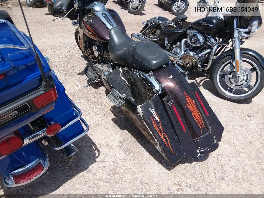2011 Harley-Davidson Flhx VIN: 1HD1KBM16BB654049 Lot: 45460651