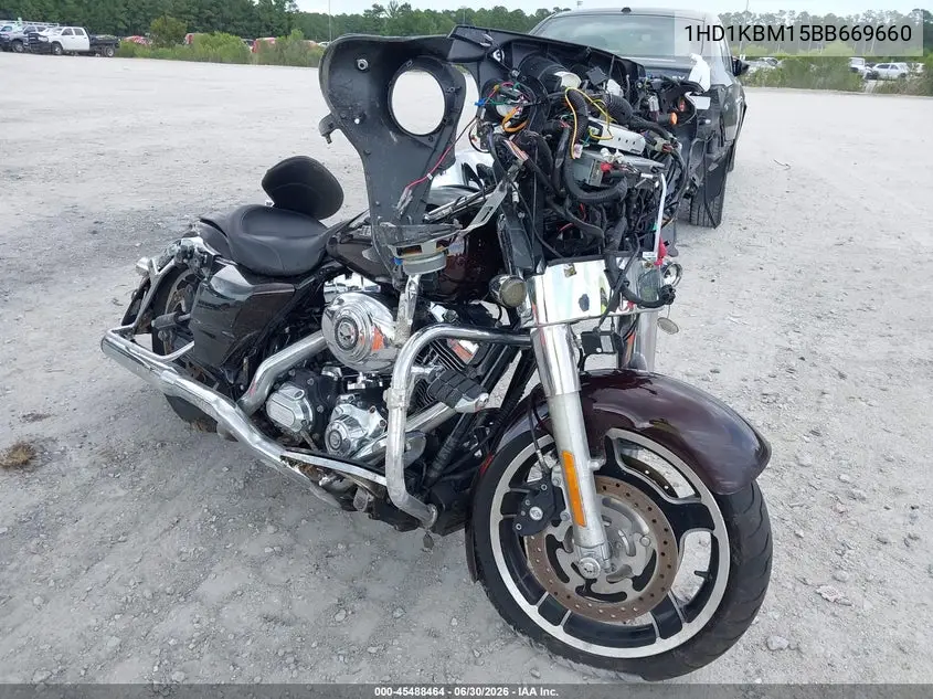 2011 Harley-Davidson Flhx VIN: 1HD1KBM15BB669660 Lot: 45488464