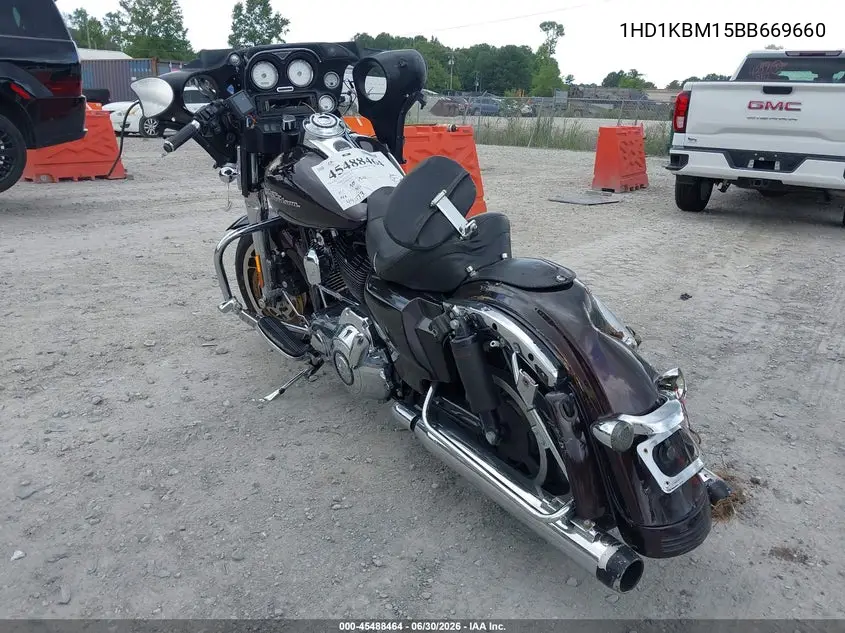 2011 Harley-Davidson Flhx VIN: 1HD1KBM15BB669660 Lot: 45488464
