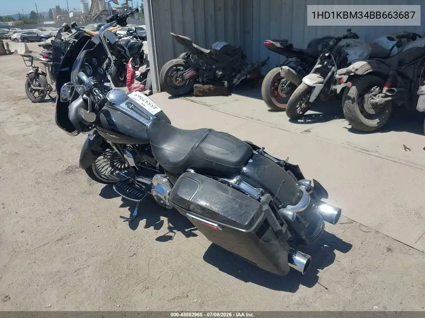 2011 Harley-Davidson Flhx VIN: 1HD1KBM34BB663687 Lot: 45552965