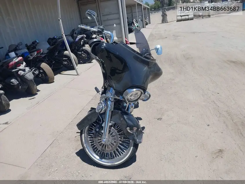 2011 Harley-Davidson Flhx VIN: 1HD1KBM34BB663687 Lot: 45552965