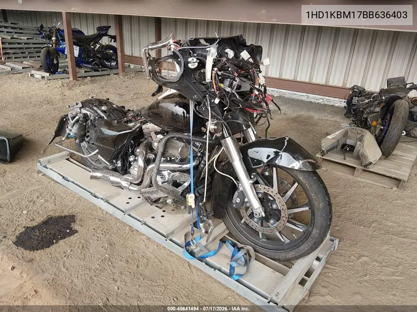 2011 Harley-Davidson Flhx VIN: 1HD1KBM17BB636403 Lot: 45641494