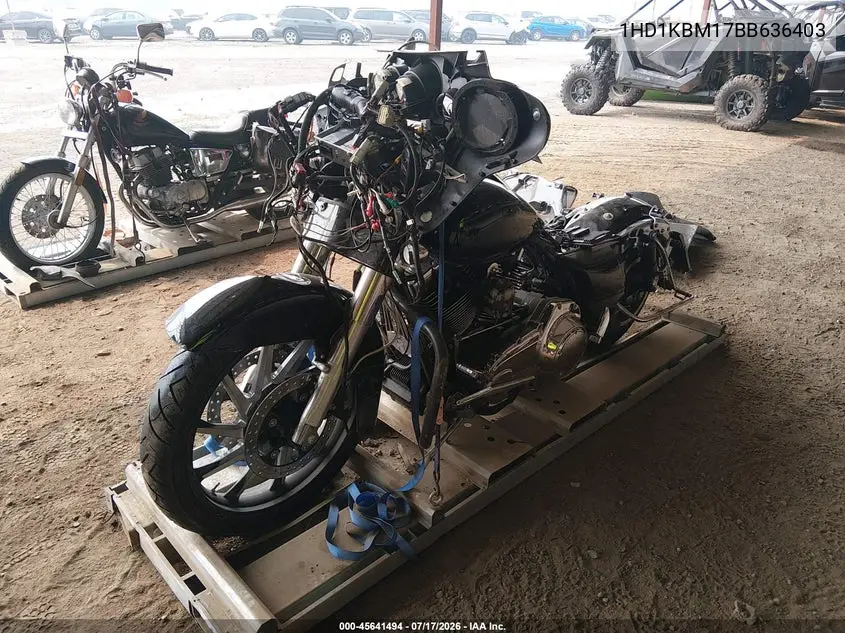 2011 Harley-Davidson Flhx VIN: 1HD1KBM17BB636403 Lot: 45641494