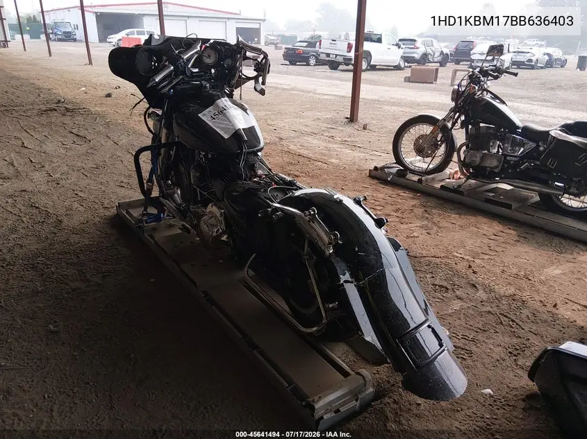 2011 Harley-Davidson Flhx VIN: 1HD1KBM17BB636403 Lot: 45641494
