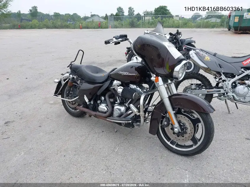 2011 Harley-Davidson Flhx VIN: 1HD1KB416BB603361 Lot: 45659675
