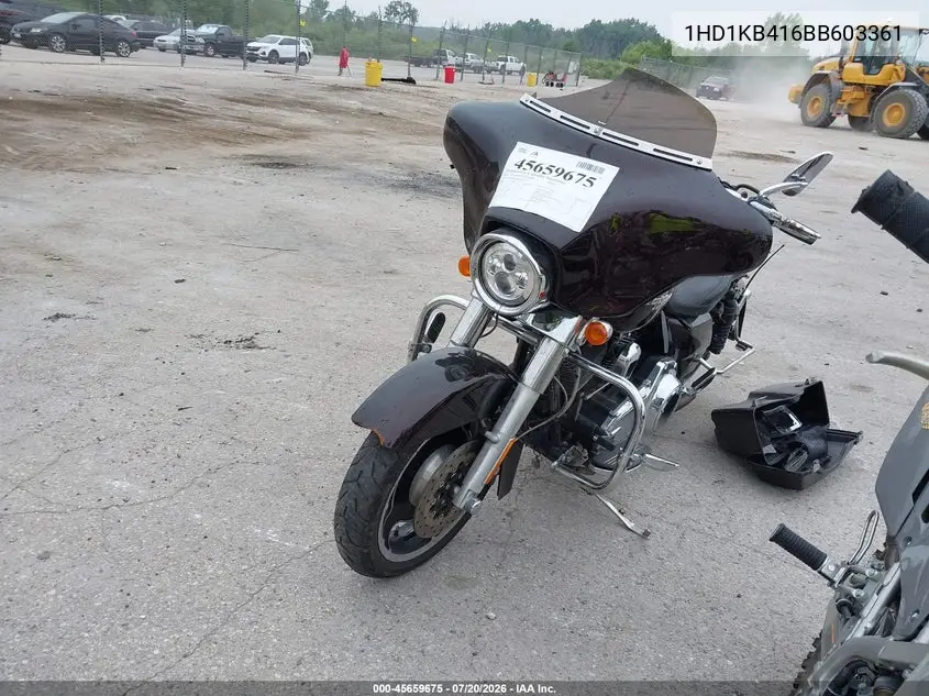 2011 Harley-Davidson Flhx VIN: 1HD1KB416BB603361 Lot: 45659675