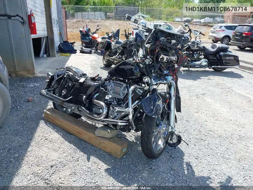 2012 Harley-Davidson Flhx Street Glide VIN: 1HD1KBM11CB678714 Lot: 44937893