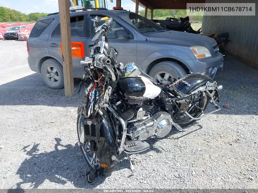2012 Harley-Davidson Flhx Street Glide VIN: 1HD1KBM11CB678714 Lot: 44937893