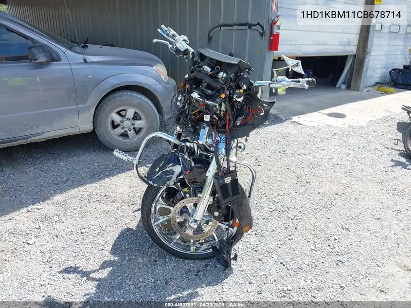 2012 Harley-Davidson Flhx Street Glide VIN: 1HD1KBM11CB678714 Lot: 44937893