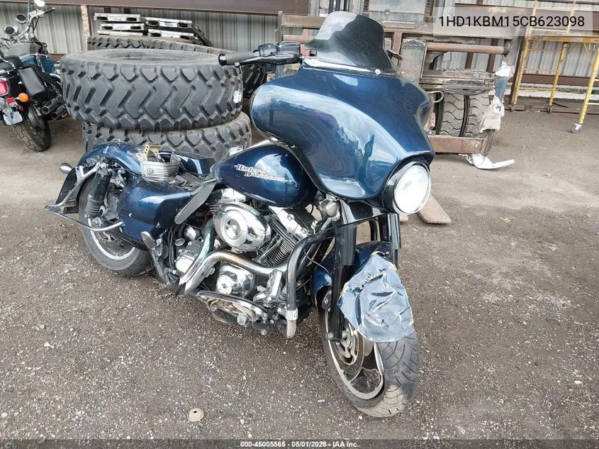 2012 Harley-Davidson Flhx Street Glide VIN: 1HD1KBM15CB623098 Lot: 45005565