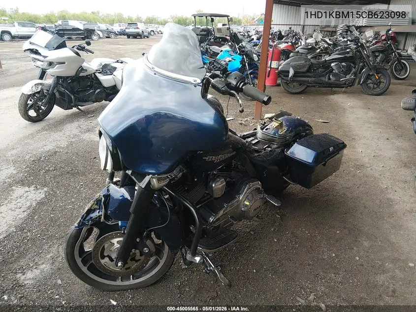 2012 Harley-Davidson Flhx Street Glide VIN: 1HD1KBM15CB623098 Lot: 45005565