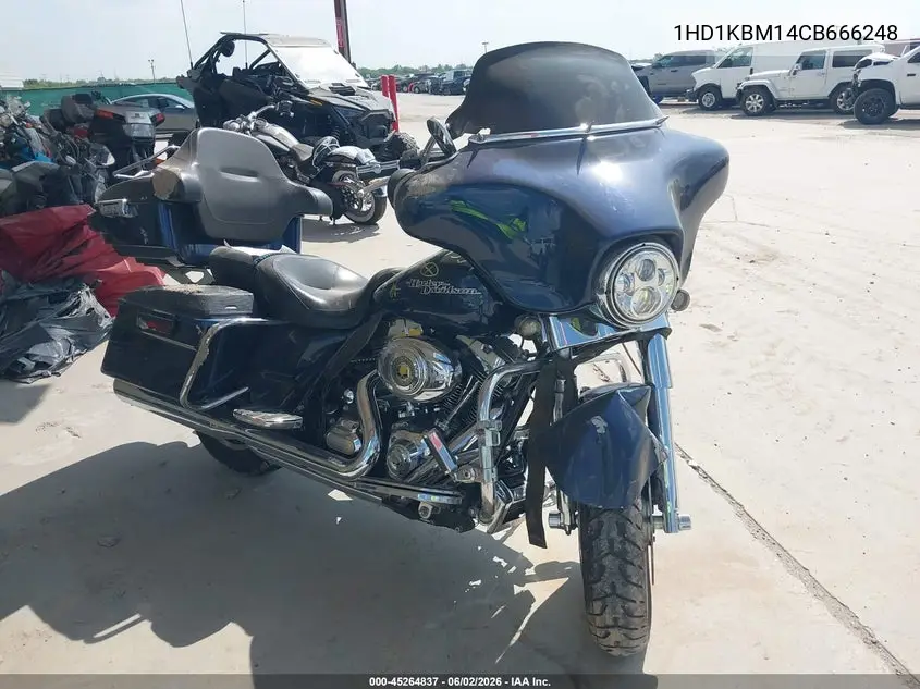 2012 Harley-Davidson Flhx Street Glide VIN: 1HD1KBM14CB666248 Lot: 45264837