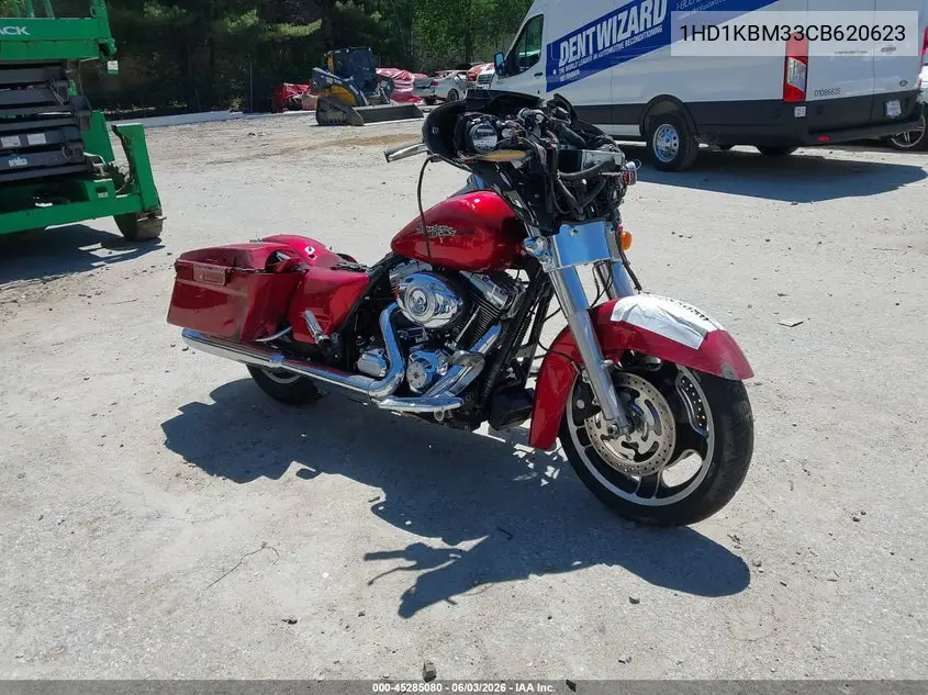 2012 Harley-Davidson Flhx Street Glide VIN: 1HD1KBM33CB620623 Lot: 45285080