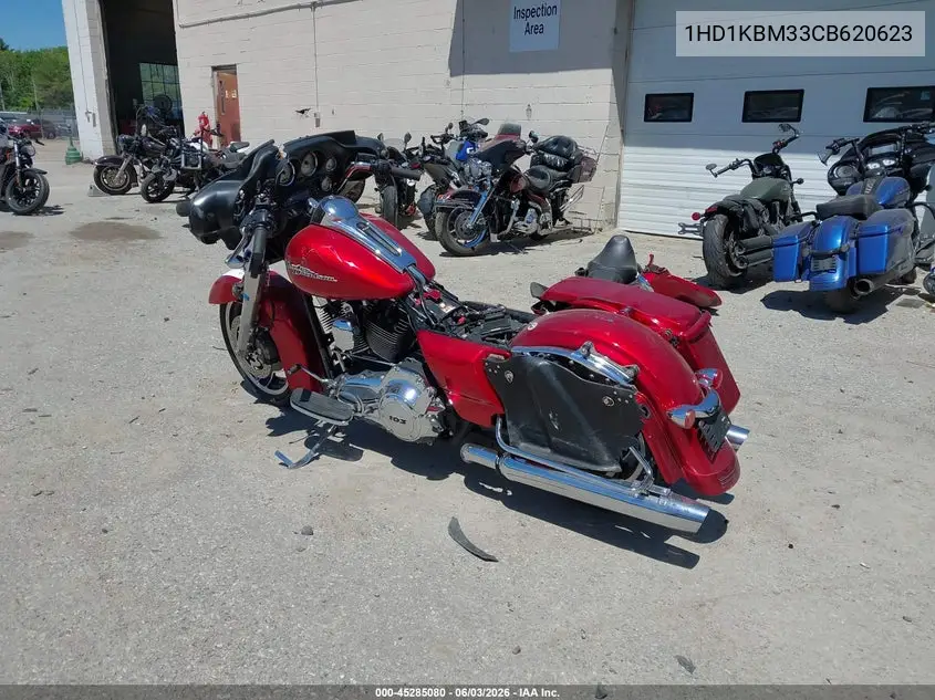 2012 Harley-Davidson Flhx Street Glide VIN: 1HD1KBM33CB620623 Lot: 45285080