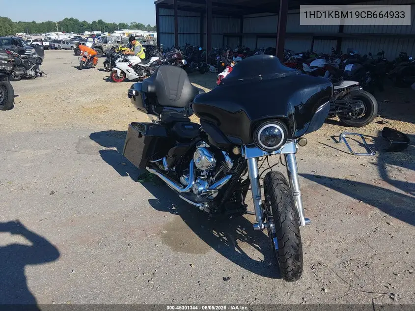 2012 Harley-Davidson Flhx Street Glide VIN: 1HD1KBM19CB664933 Lot: 45301344