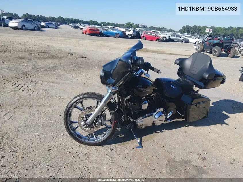 2012 Harley-Davidson Flhx Street Glide VIN: 1HD1KBM19CB664933 Lot: 45301344