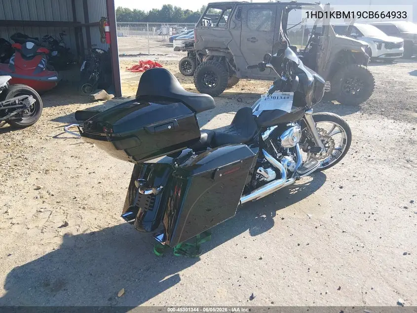 2012 Harley-Davidson Flhx Street Glide VIN: 1HD1KBM19CB664933 Lot: 45301344