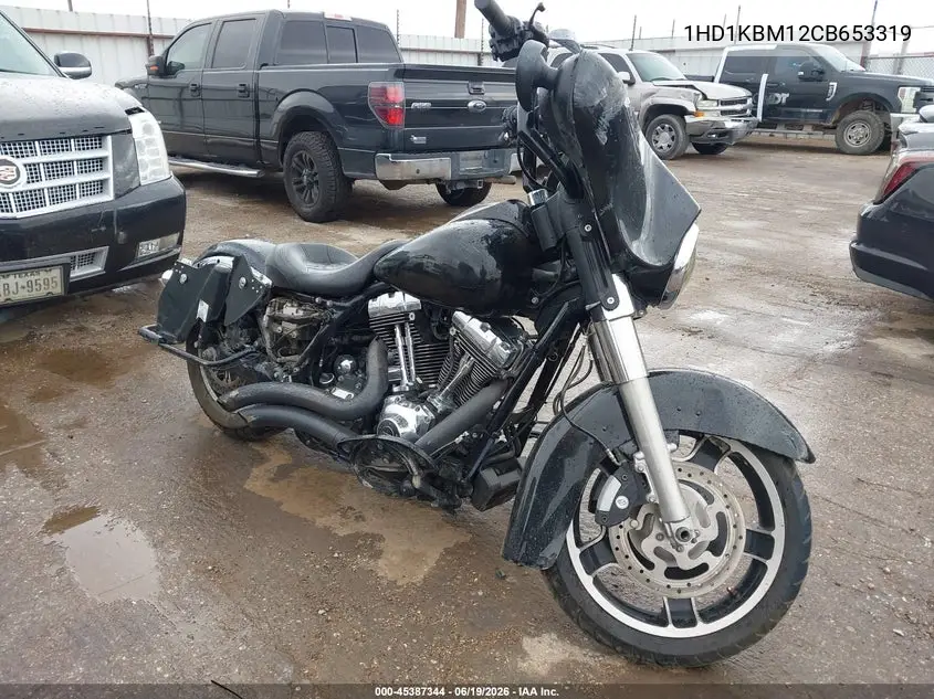 2012 Harley-Davidson Flhx Street Glide VIN: 1HD1KBM12CB653319 Lot: 45387344