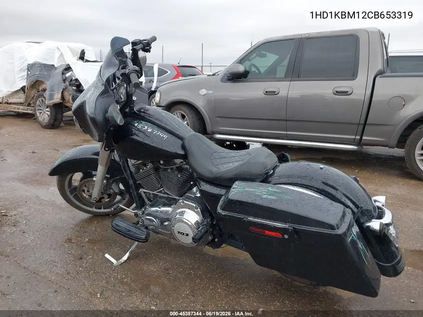 2012 Harley-Davidson Flhx Street Glide VIN: 1HD1KBM12CB653319 Lot: 45387344
