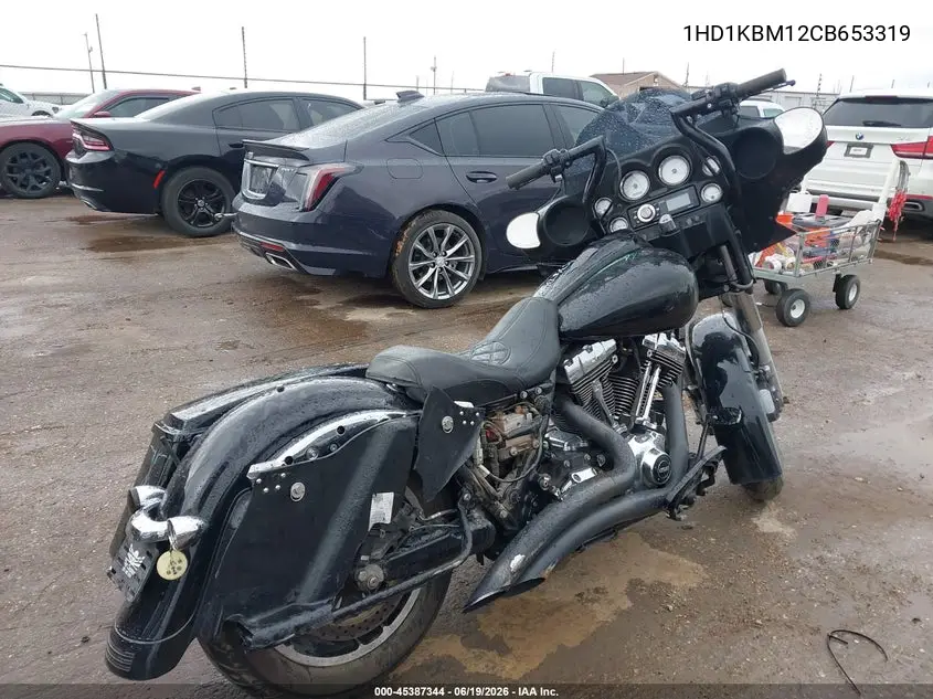 2012 Harley-Davidson Flhx Street Glide VIN: 1HD1KBM12CB653319 Lot: 45387344