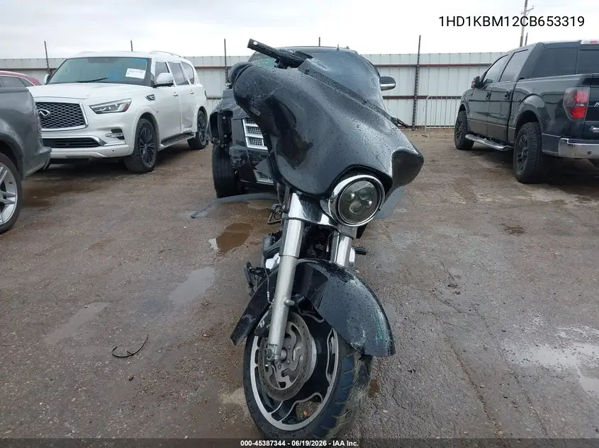 2012 Harley-Davidson Flhx Street Glide VIN: 1HD1KBM12CB653319 Lot: 45387344
