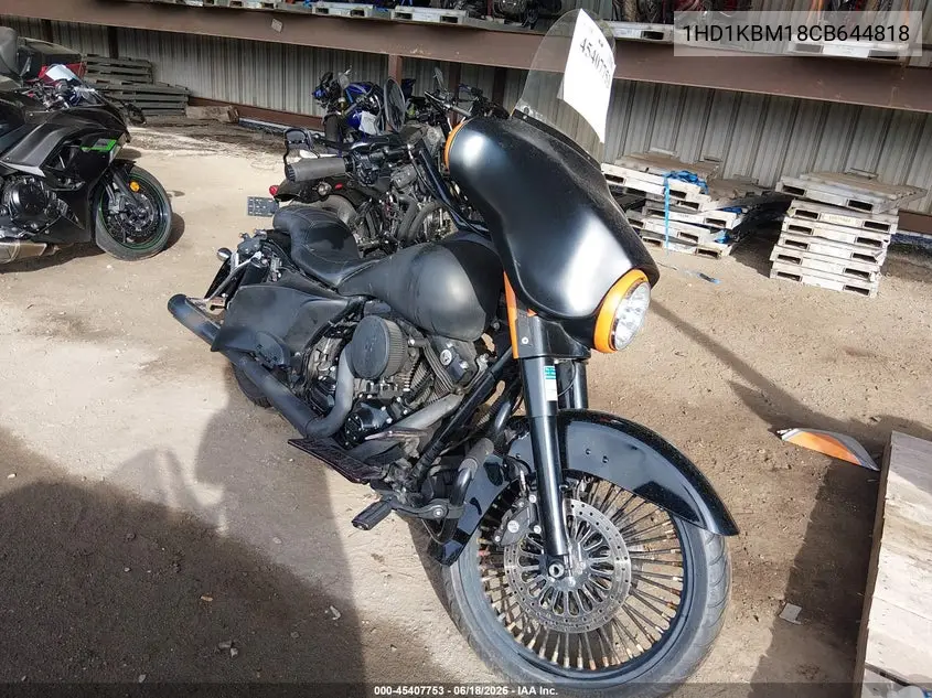 2012 Harley-Davidson Flhx Street Glide VIN: 1HD1KBM18CB644818 Lot: 45407753