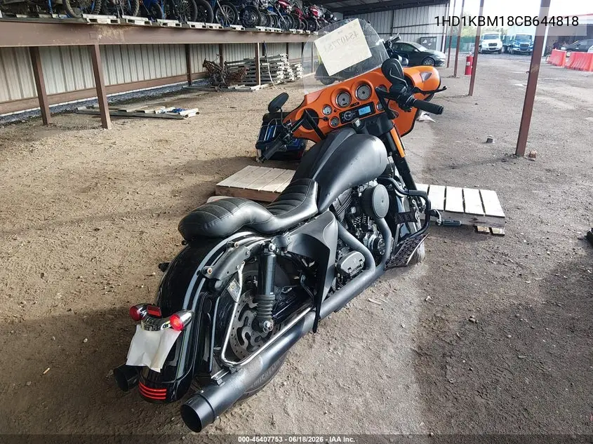 2012 Harley-Davidson Flhx Street Glide VIN: 1HD1KBM18CB644818 Lot: 45407753