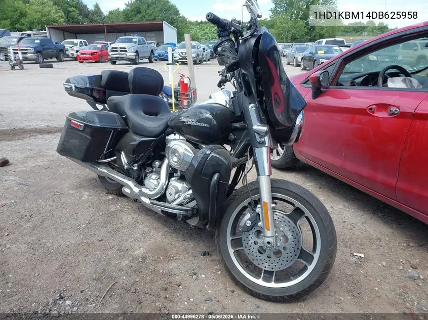 2013 Harley-Davidson Flhx Street Glide VIN: 1HD1KBM14DB625958 Lot: 44996278