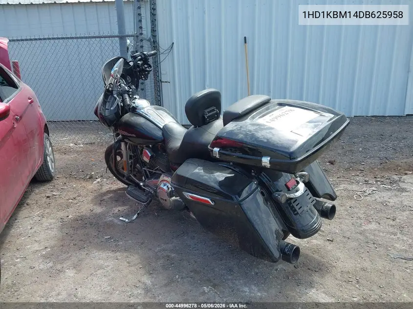 2013 Harley-Davidson Flhx Street Glide VIN: 1HD1KBM14DB625958 Lot: 44996278