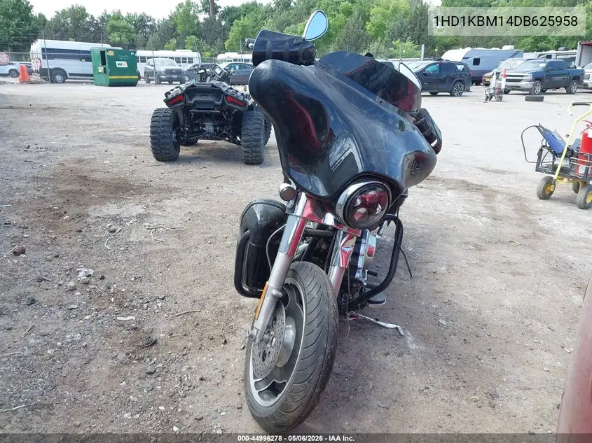 2013 Harley-Davidson Flhx Street Glide VIN: 1HD1KBM14DB625958 Lot: 44996278