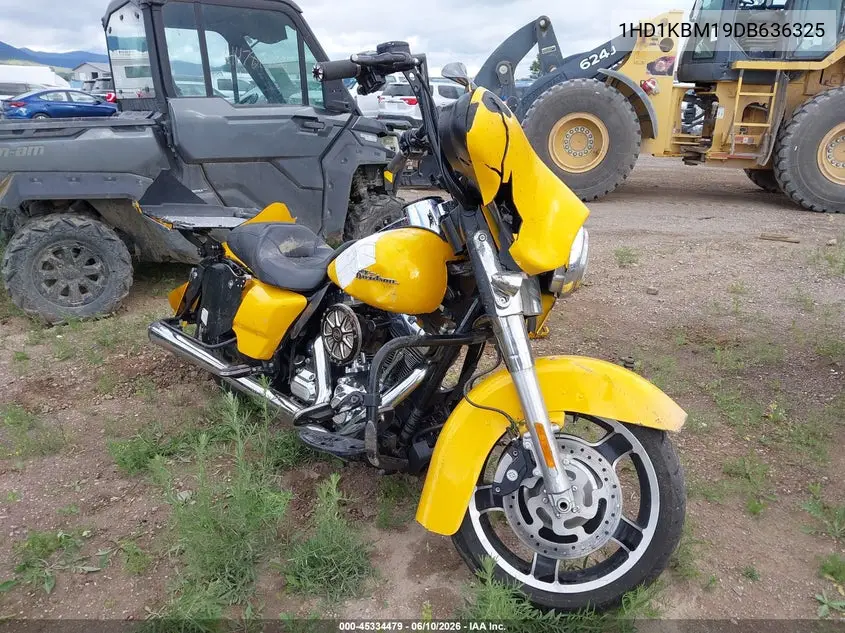 2013 Harley-Davidson Flhx Street Glide VIN: 1HD1KBM19DB636325 Lot: 45334479