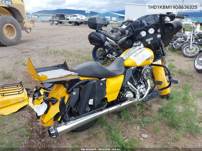 2013 Harley-Davidson Flhx Street Glide VIN: 1HD1KBM19DB636325 Lot: 45334479