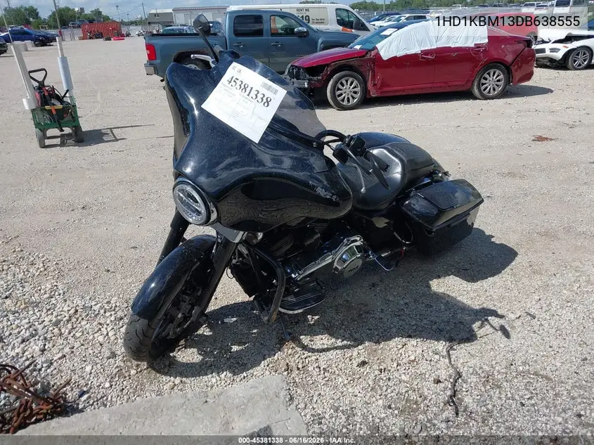 2013 Harley-Davidson Flhx Street Glide VIN: 1HD1KBM13DB638555 Lot: 45381338