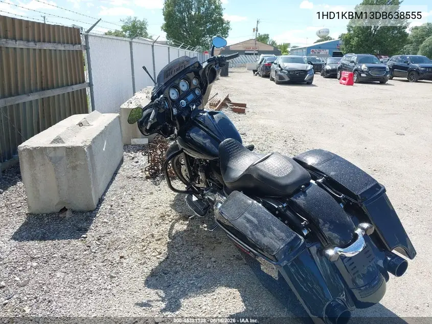 2013 Harley-Davidson Flhx Street Glide VIN: 1HD1KBM13DB638555 Lot: 45381338