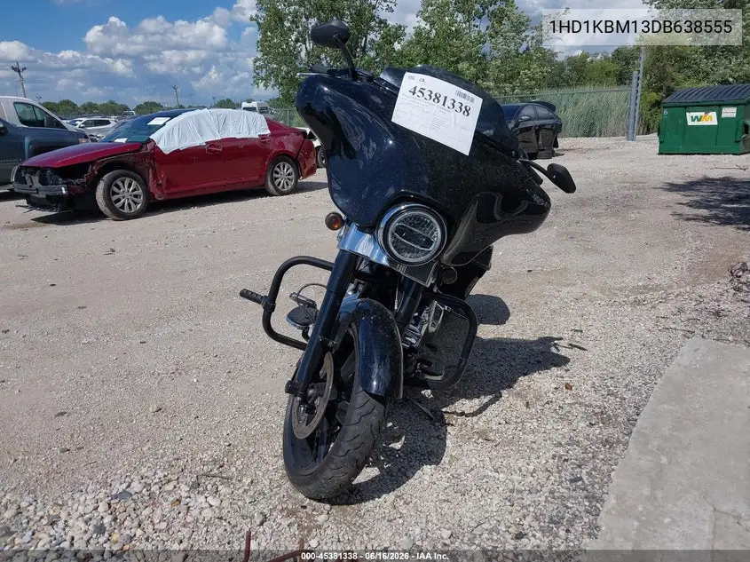 2013 Harley-Davidson Flhx Street Glide VIN: 1HD1KBM13DB638555 Lot: 45381338