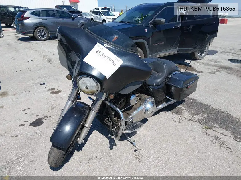 2013 Harley-Davidson Flhx Street Glide VIN: 1HD1KBM19DB616365 Lot: 45397996