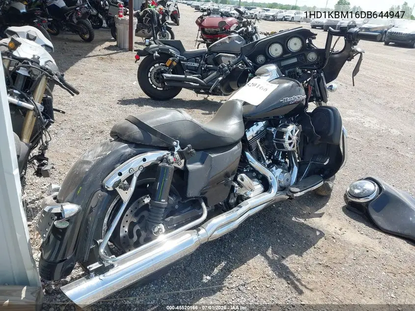 2013 Harley-Davidson Flhx Street Glide VIN: 1HD1KBM16DB644947 Lot: 45520166