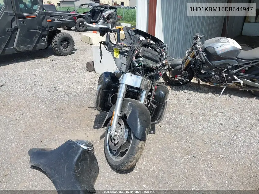 2013 Harley-Davidson Flhx Street Glide VIN: 1HD1KBM16DB644947 Lot: 45520166