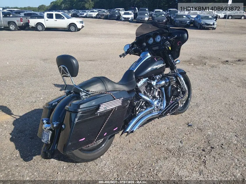 2013 Harley-Davidson Flhx Street Glide VIN: 1HD1KBM14DB693872 Lot: 45525021
