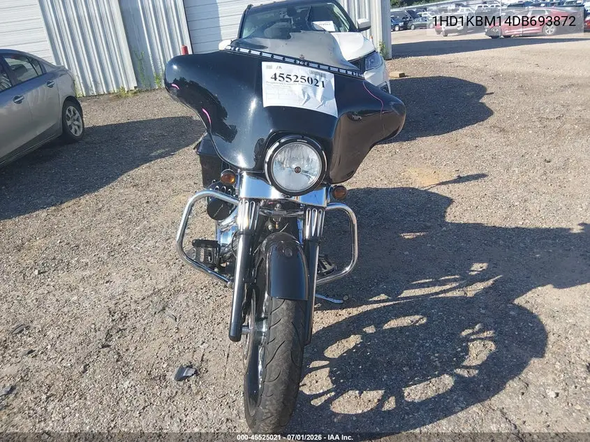 2013 Harley-Davidson Flhx Street Glide VIN: 1HD1KBM14DB693872 Lot: 45525021
