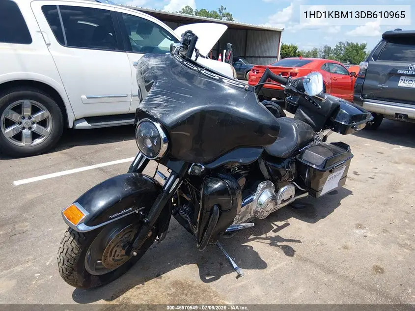 2013 Harley-Davidson Flhx Street Glide VIN: 1HD1KBM13DB610965 Lot: 45570549