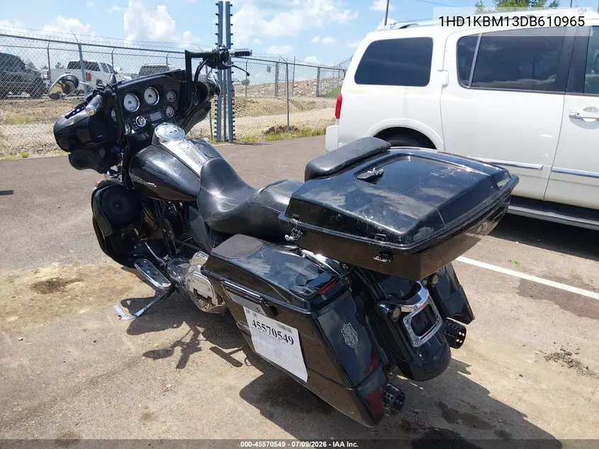2013 Harley-Davidson Flhx Street Glide VIN: 1HD1KBM13DB610965 Lot: 45570549