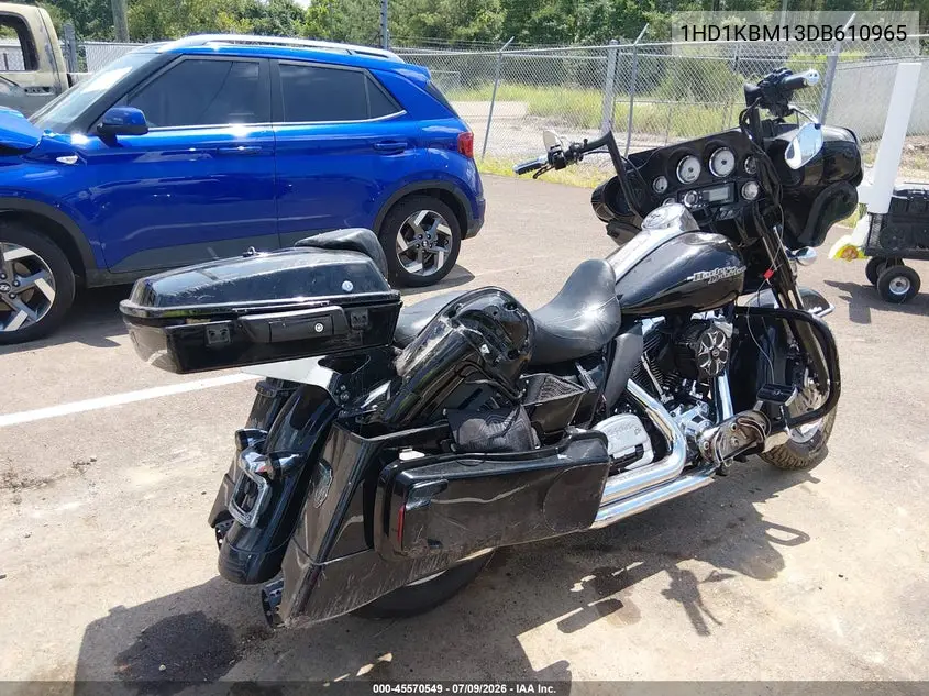 2013 Harley-Davidson Flhx Street Glide VIN: 1HD1KBM13DB610965 Lot: 45570549