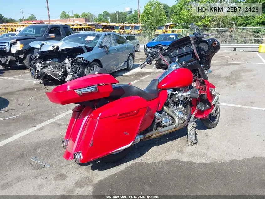 2014 Harley-Davidson Flhxs Street Glide Special VIN: 1HD1KRM12EB712428 Lot: 45087294