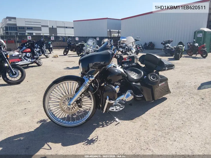 2014 Harley-Davidson Flhx Street Glide VIN: 1HD1KBM11EB620511 Lot: 45246675