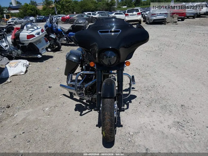 2014 Harley-Davidson Flhxs Street Glide Special VIN: 1HD1KRM11EB672374 Lot: 45283546