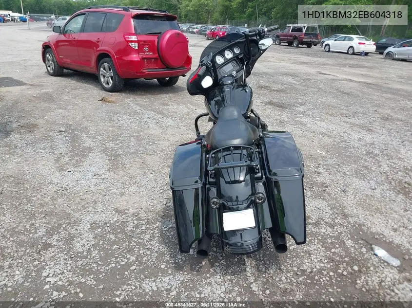 2014 Harley-Davidson Flhx Street Glide VIN: 1HD1KBM32EB604318 Lot: 45341527