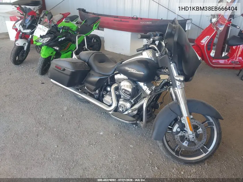 2014 Harley-Davidson Flhx Street Glide VIN: 1HD1KBM38EB666404 Lot: 45376092